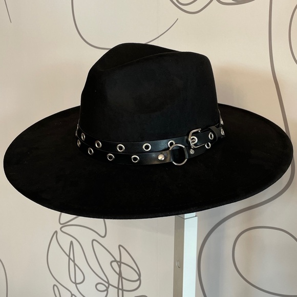 Western-Style Fedora with Decorative Band w/Adjustable tie O/S Multiple Colors - Picture 4 of 8